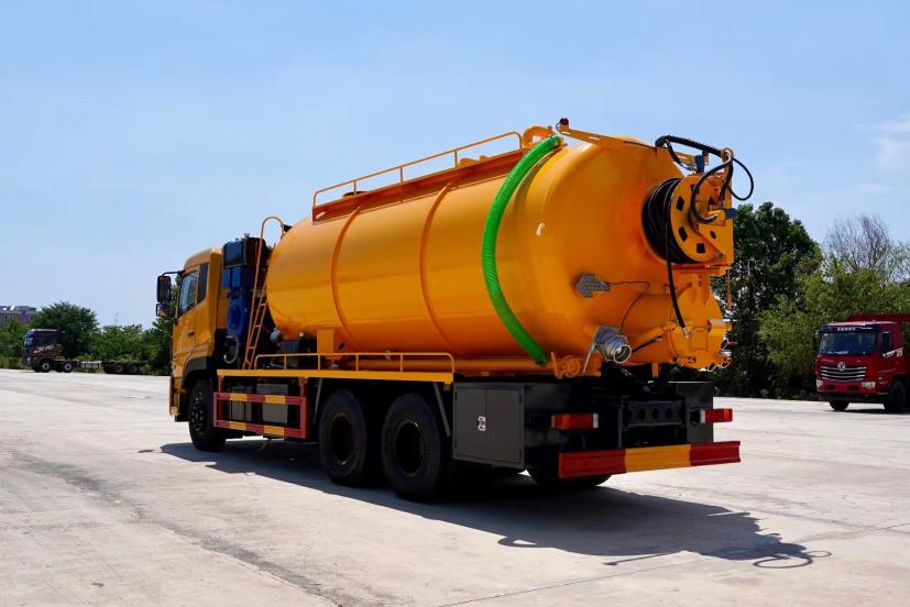 東風(fēng)天龍純電動(dòng)20方后雙橋清洗吸污車圖片4